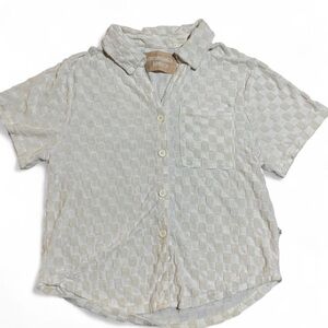 Araminta James Checkered Terry Shirt